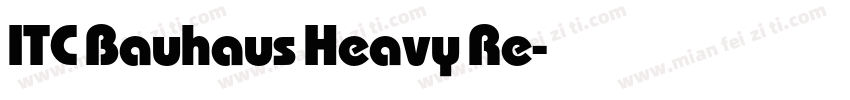 ITC Bauhaus Heavy Re字体转换